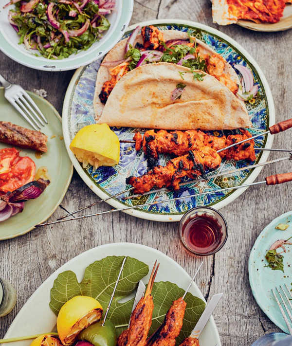 Chicken shish kebabs (Shish tawook)