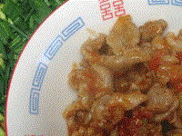 Chicken slices with tomatoes (Fanqie jipian / 蕃茄雞片)