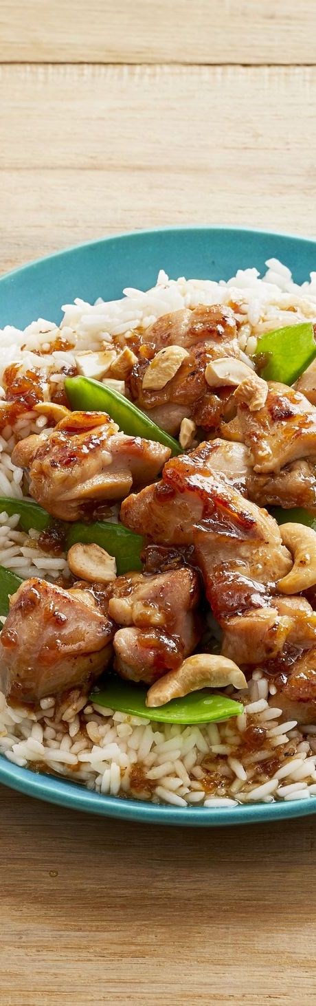 Chicken-snow pea stir-fry