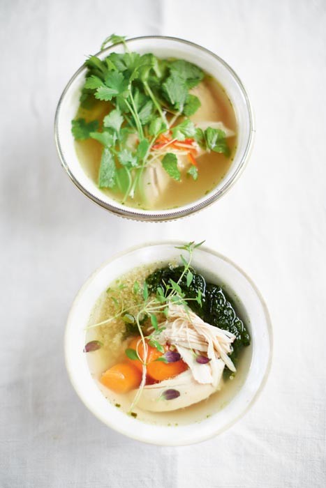 Chicken soup for the soul (two ways)
