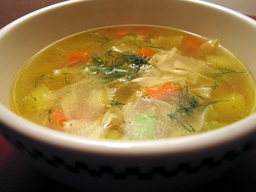 Chicken soup from scratch