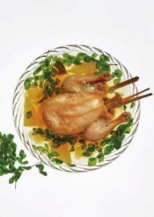 Chicken soup with ginger and moringa leaves (Tinola)