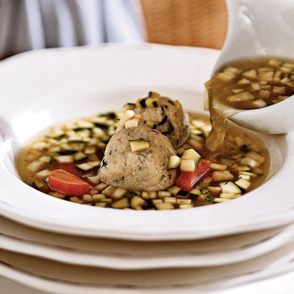 Chicken soup with matzo balls