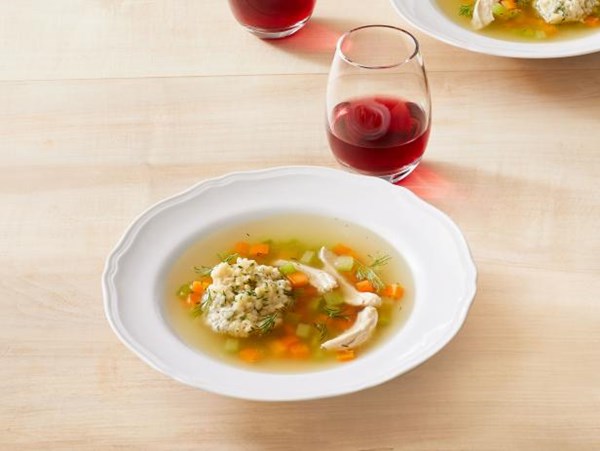 Chicken soup with matzo balls