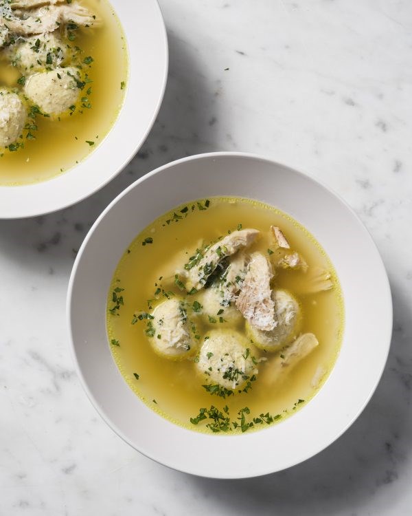Chicken soup with ricotta dumplings