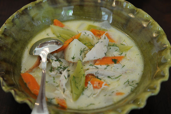 Chicken soupy stew