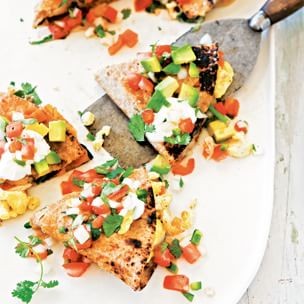 Chicken, spinach & avocado breakfast quesadillas