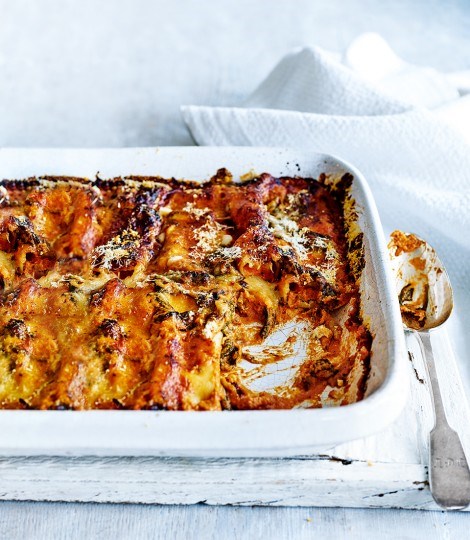 Chicken, spinach and ricotta cannelloni