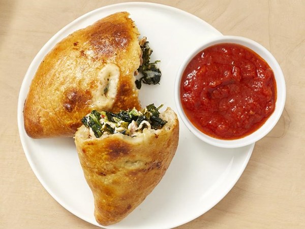 Chicken-spinach calzones 