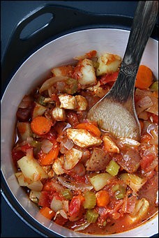 Chicken stew Provencal