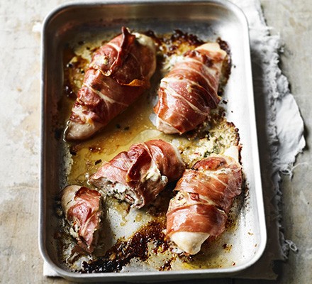 Chicken stuffed with goat's cheese & tarragon