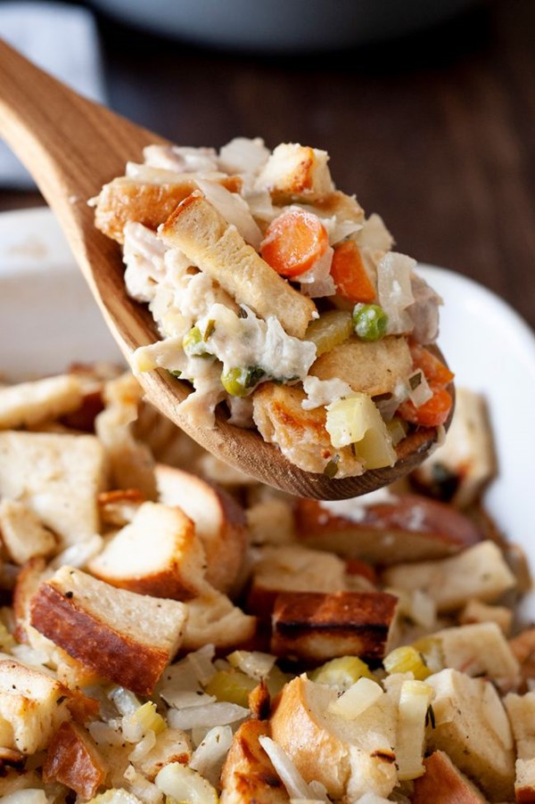 Chicken stuffing casserole