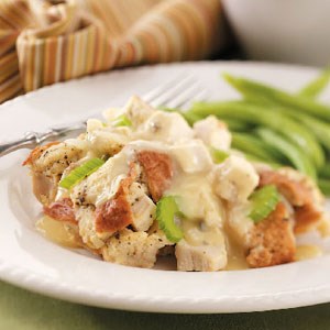 Chicken supreme with gravy 