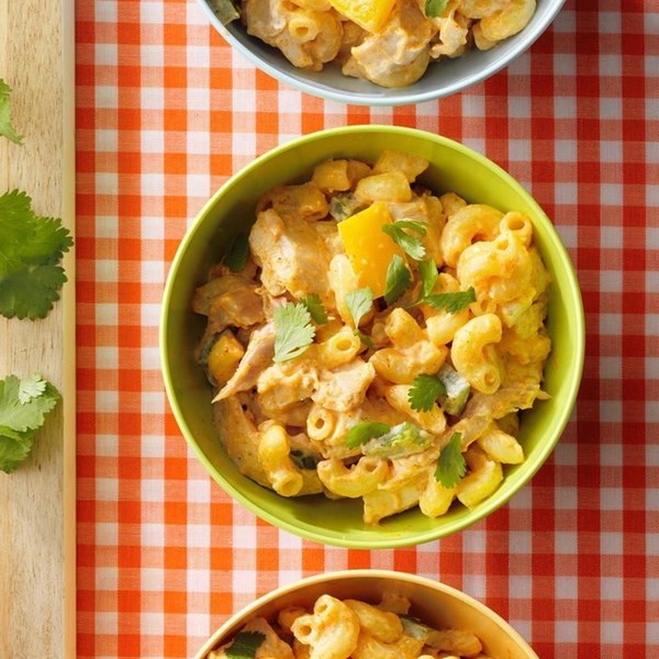Chicken taco macaroni salad