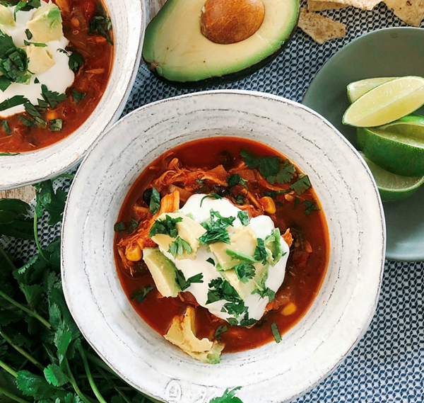 Chicken taco soup