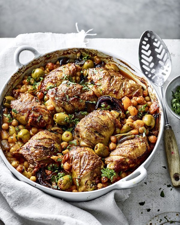 Chicken tagine traybake 