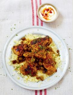 Chicken tagine with lemon and olives