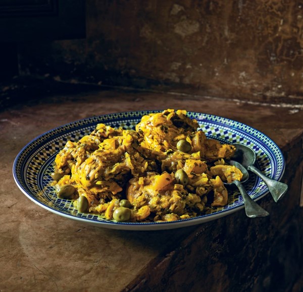 Chicken tagine with preserved lemon & olives