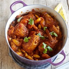 Chicken tagine with preserved lemons