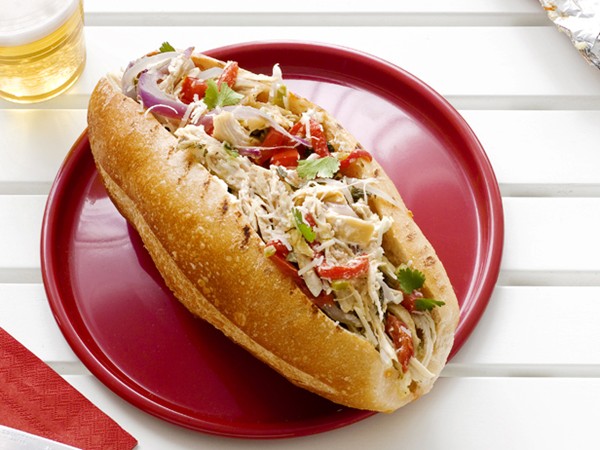 Chicken-tequila tailgate sandwiches
