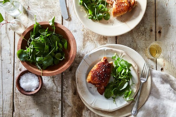 Chicken thighs confit