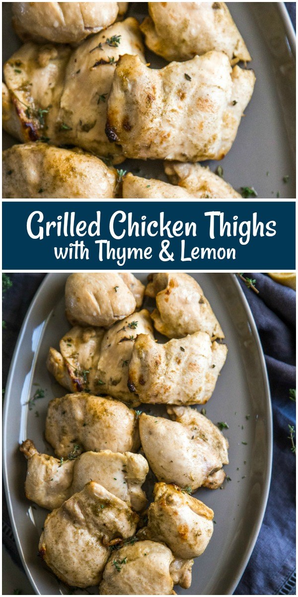 Chicken thighs with thyme & lemon
