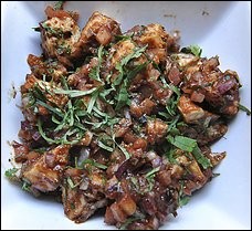 Chicken tikka chaat 