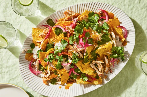 Chicken tikka nachos