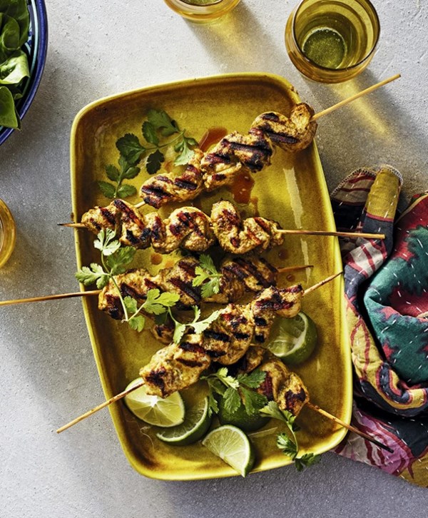 Chicken tikka skewers
