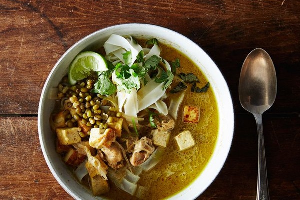 Chicken tofu laksa