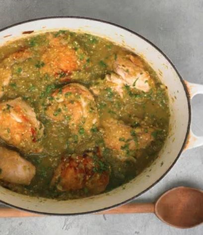 Chicken-tomatillo stew