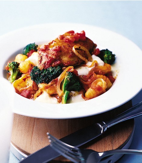 Chicken, tomato and mozzarella gnocchi