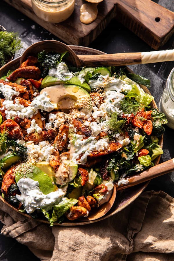 Chicken tzatziki salad