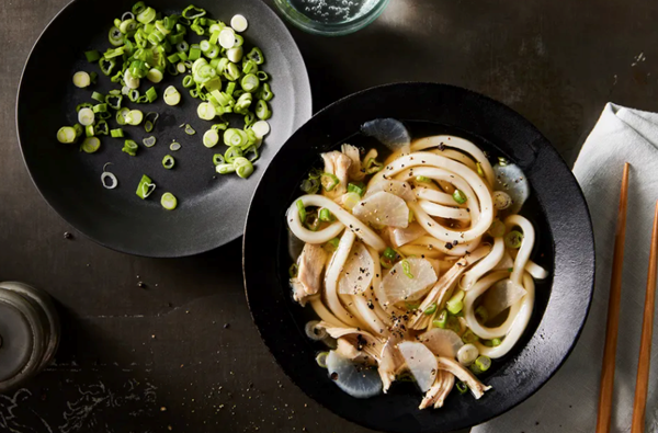 Chicken udon soup