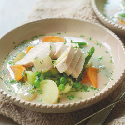 Chicken, veg and tarragon broth