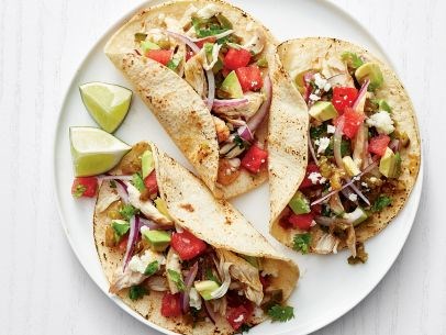 Chicken-watermelon tacos