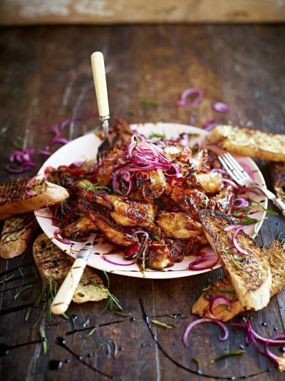 Chicken wings agrodolce style