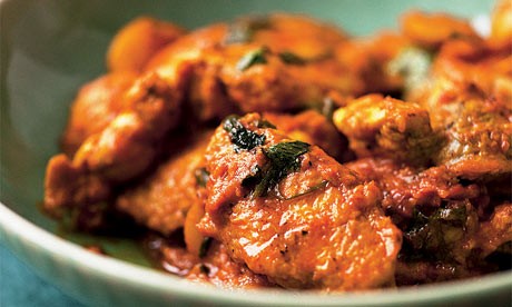Chicken wings with coconut cream