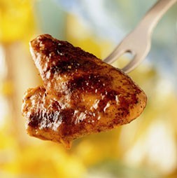 Chicken wings with orange-mustard glaze