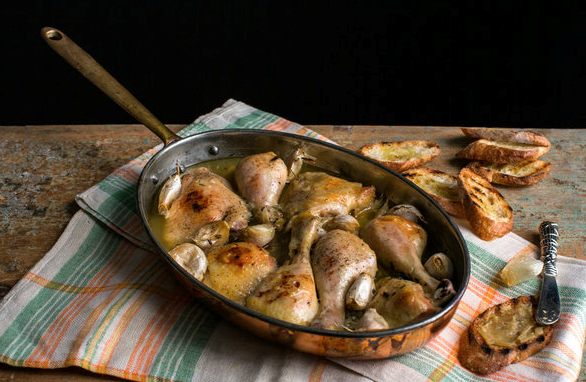 Chicken with 40 cloves of garlic