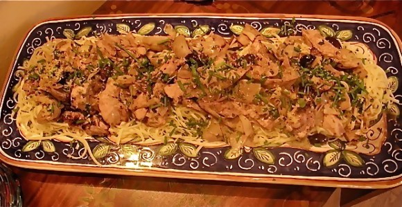 Chicken with artichokes and olives