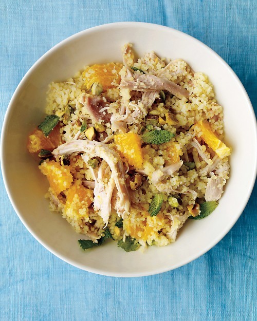 Chicken with couscous and orange