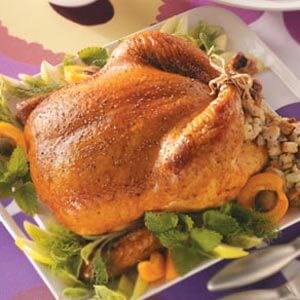 Chicken with fennel stuffing