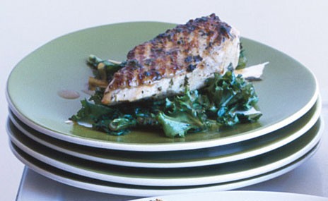 Chicken with fresh herbs and sherry wine vinegar