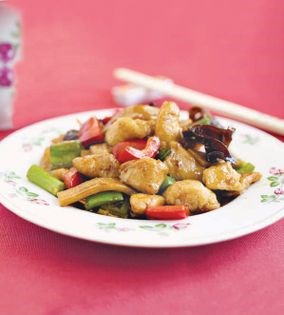 Chicken with garlic sauce