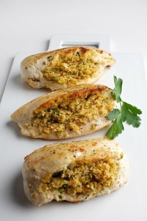 Chicken with ginger and orange stuffing