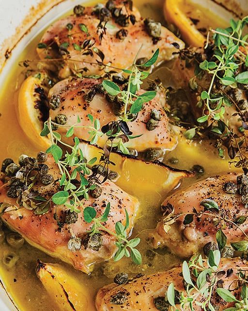 Chicken with lemon & capers