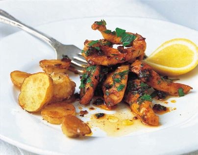 Chicken with lemon and garlic