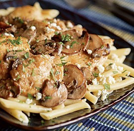 Chicken with Marsala, mushrooms & Gorgonzola