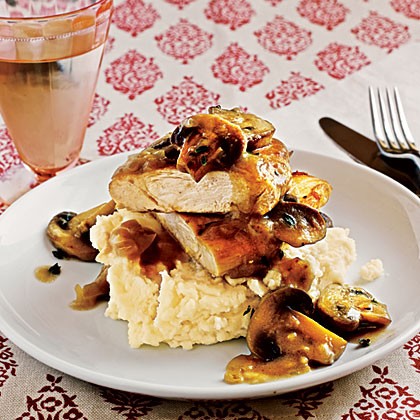 Chicken with mushroom sauce